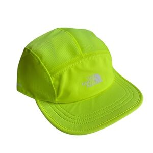 North Face led yellow summit series run hat